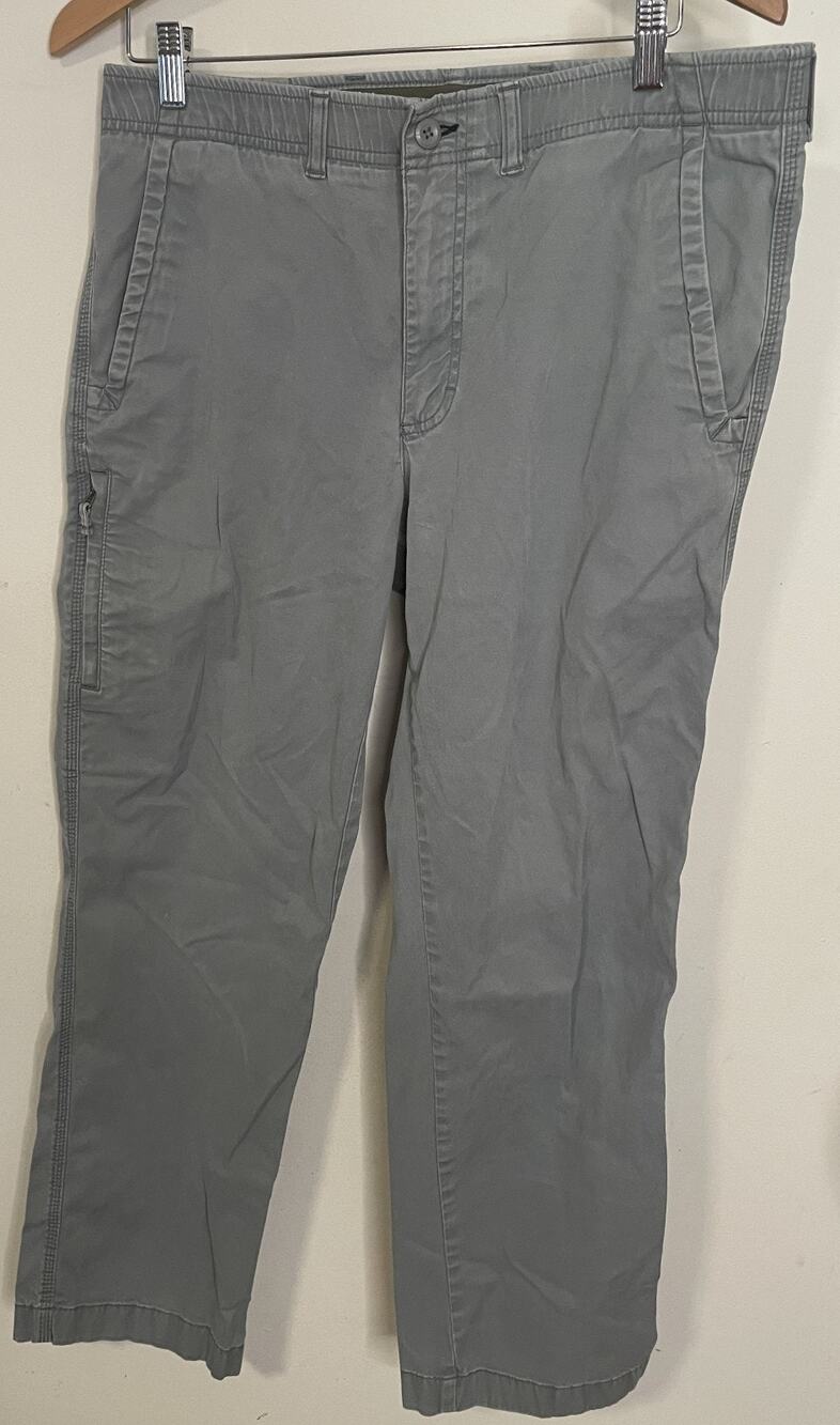 LL Bean Cloud Stonecoast Stretch Chino Pants Mens 33 x 29 Stretch Waist Straight